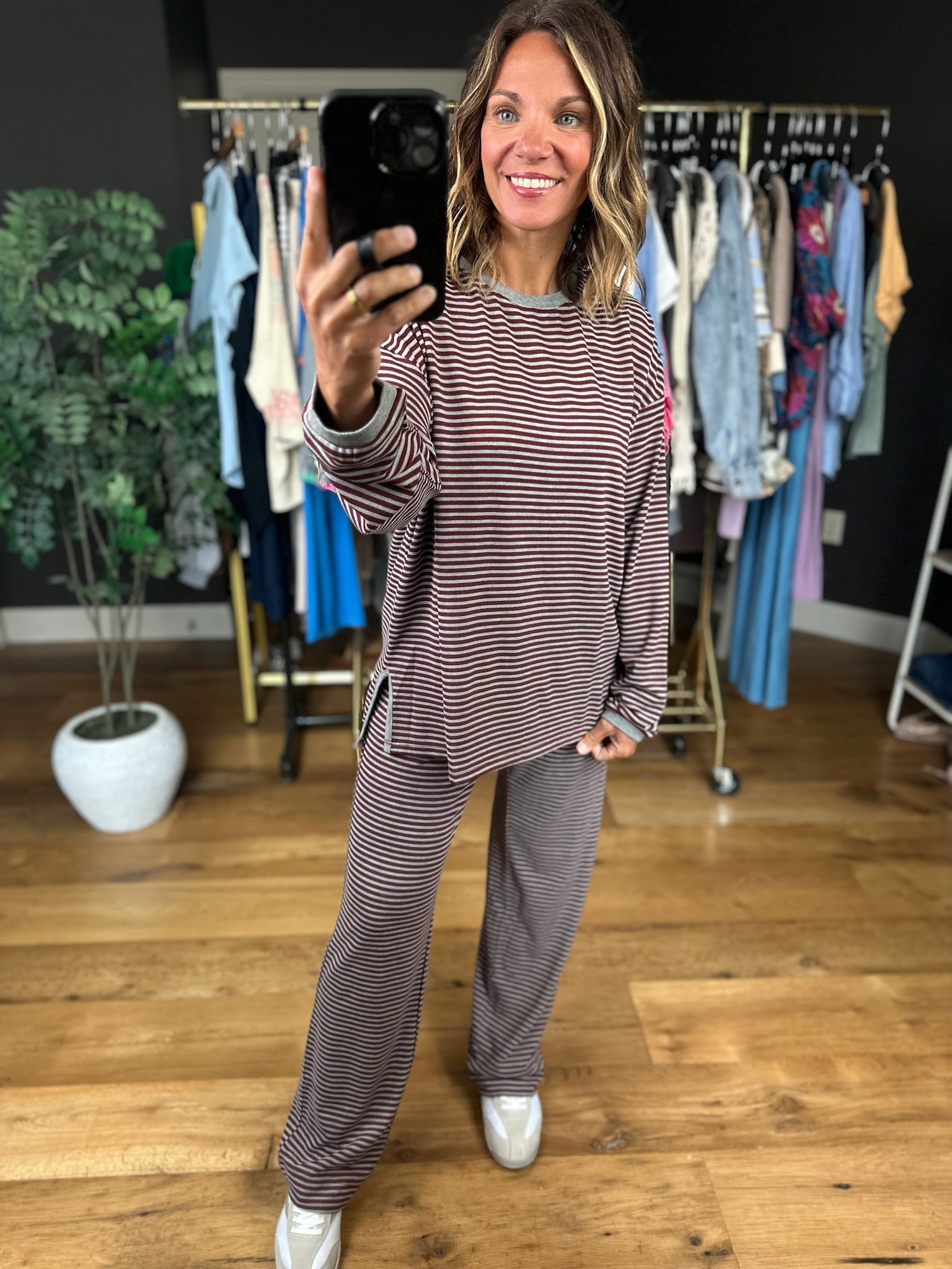 Find Your Way Striped 2-Piece Set-Two Piece Set-Wishlist-Anna Kaytes Boutique, Women's Fashion Boutique in Grinnell, Iowa