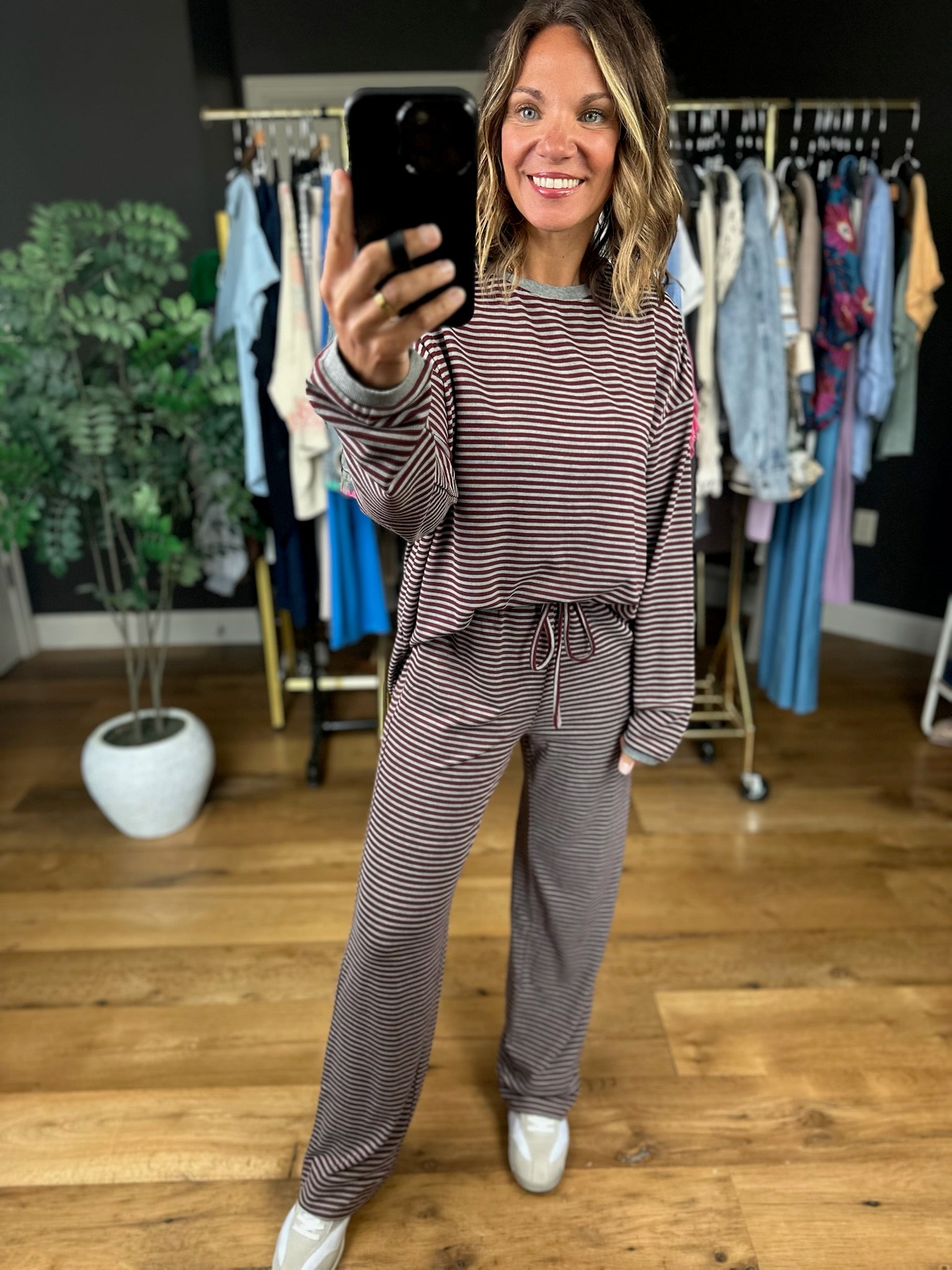 Find Your Way Striped 2-Piece Set-Two Piece Set-Wishlist-Anna Kaytes Boutique, Women's Fashion Boutique in Grinnell, Iowa
