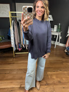 Quick Decision Ribbed Sweater With Side-Slit Detail - Multiple Options-Sweaters-Miracle-Anna Kaytes Boutique, Women's Fashion Boutique in Grinnell, Iowa