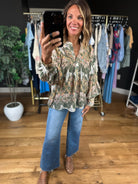 New Paths Balloon-Sleeve Top-Long Sleeves-ee:some-Anna Kaytes Boutique, Women's Fashion Boutique in Grinnell, Iowa