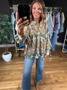 New Paths Balloon-Sleeve Top-Long Sleeves-ee:some-Anna Kaytes Boutique, Women's Fashion Boutique in Grinnell, Iowa