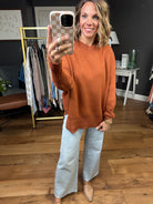 Quick Decision Ribbed Sweater With Side-Slit Detail - Multiple Options-Sweaters-Miracle-Anna Kaytes Boutique, Women's Fashion Boutique in Grinnell, Iowa