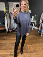 Quick Decision Ribbed Sweater With Side-Slit Detail - Multiple Options-Sweaters-Miracle-Anna Kaytes Boutique, Women's Fashion Boutique in Grinnell, Iowa