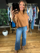 Nothing In Common High-Neck Top-Short Sleeves-Wishlist-Anna Kaytes Boutique, Women's Fashion Boutique in Grinnell, Iowa