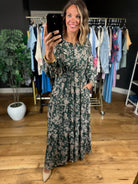 Fall Decisions Floral Dress-Dresses-She & Sky-Anna Kaytes Boutique, Women's Fashion Boutique in Grinnell, Iowa