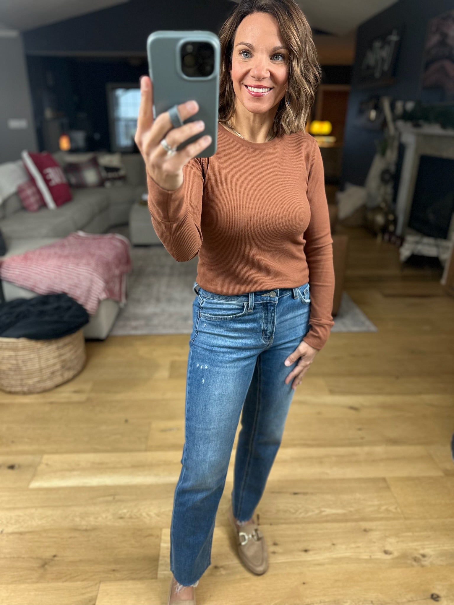 The Paige Ribbed Long Sleeve Top-Long Sleeves-Active Basics-Anna Kaytes Boutique, Women's Fashion Boutique in Grinnell, Iowa