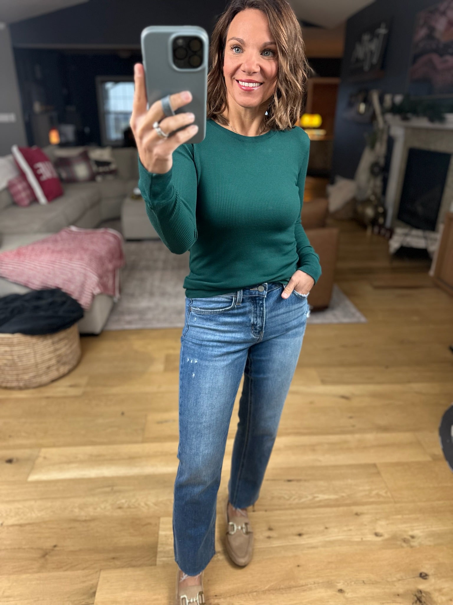 The Paige Ribbed Long Sleeve Top-Long Sleeves-Active Basics-Anna Kaytes Boutique, Women's Fashion Boutique in Grinnell, Iowa