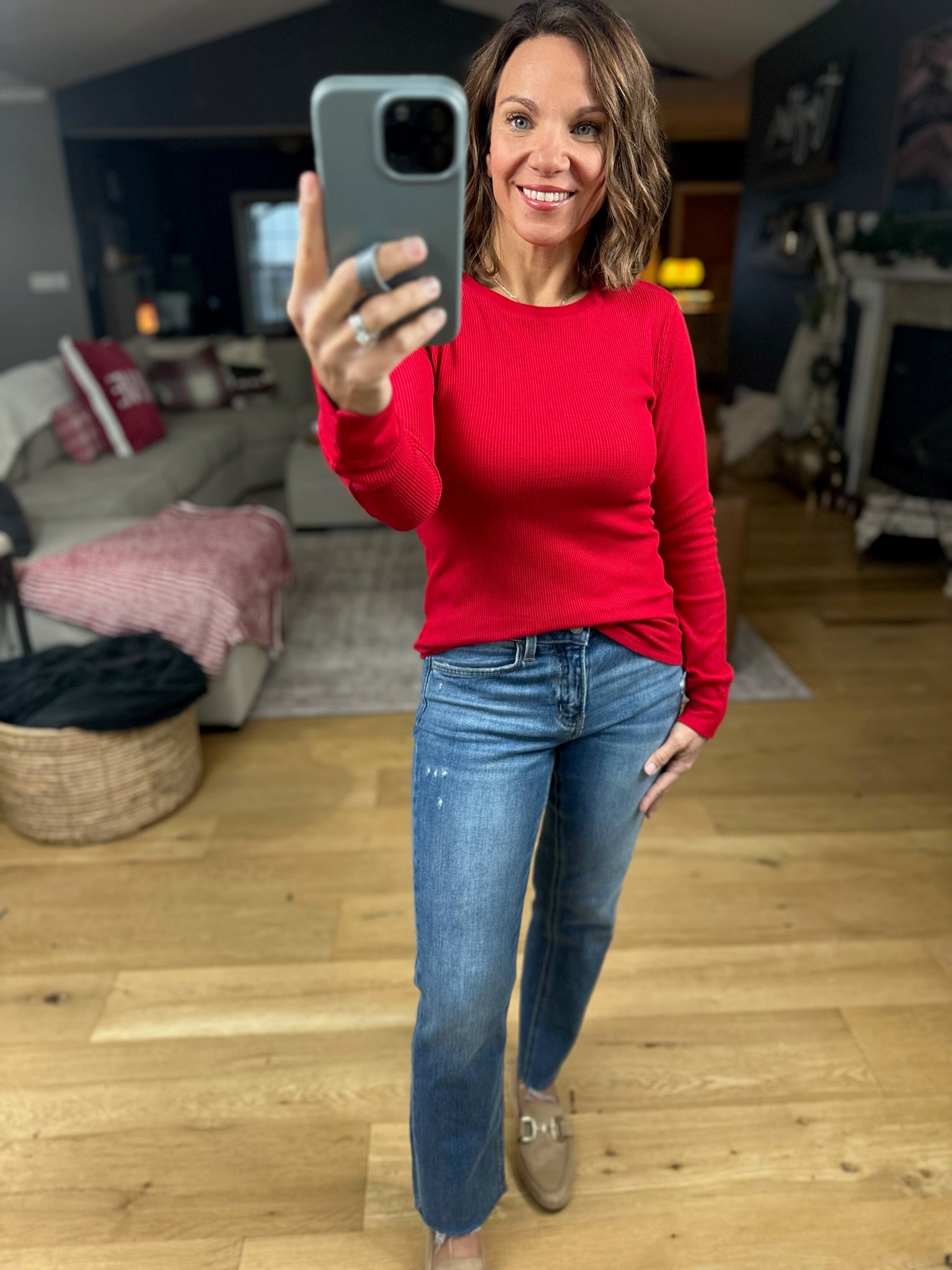 The Paige Ribbed Long Sleeve Top-Long Sleeves-Active Basics-Anna Kaytes Boutique, Women's Fashion Boutique in Grinnell, Iowa