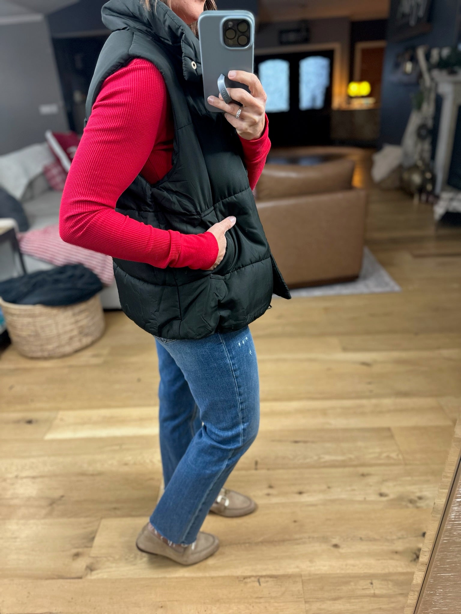 The Sydney Puffer Vest-Sweaters-Blu Pepper-Anna Kaytes Boutique, Women's Fashion Boutique in Grinnell, Iowa