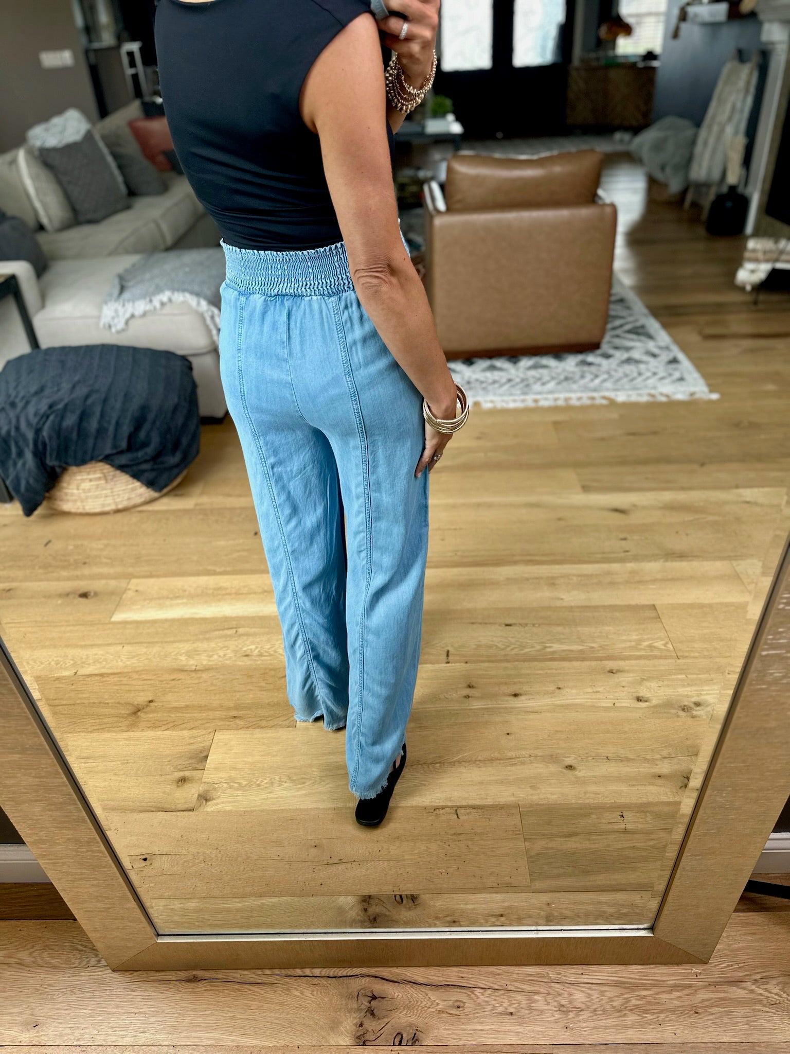 Way Back When High-Waisted Tencel Pant-Very J-Anna Kaytes Boutique, Women's Fashion Boutique in Grinnell, Iowa