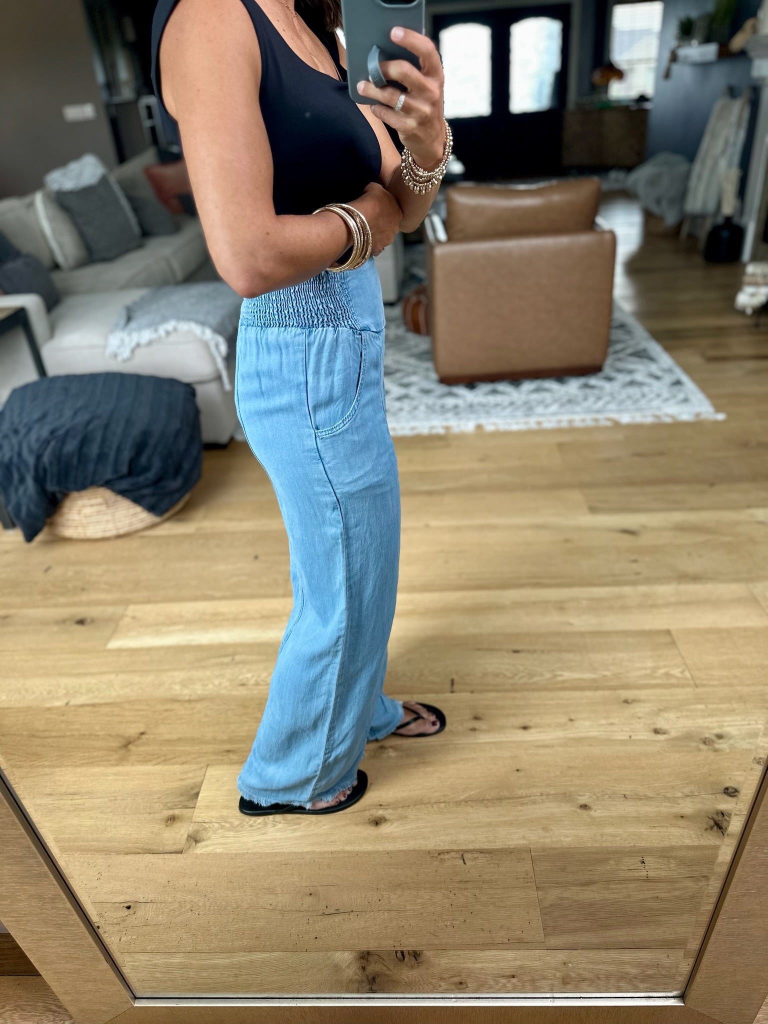 Way Back When High-Waisted Tencel Pant-Very J-Anna Kaytes Boutique, Women's Fashion Boutique in Grinnell, Iowa