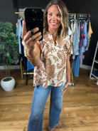 Feelings For You Flutter-Sleeve Top-Short Sleeves-She & Sky-Anna Kaytes Boutique, Women's Fashion Boutique in Grinnell, Iowa