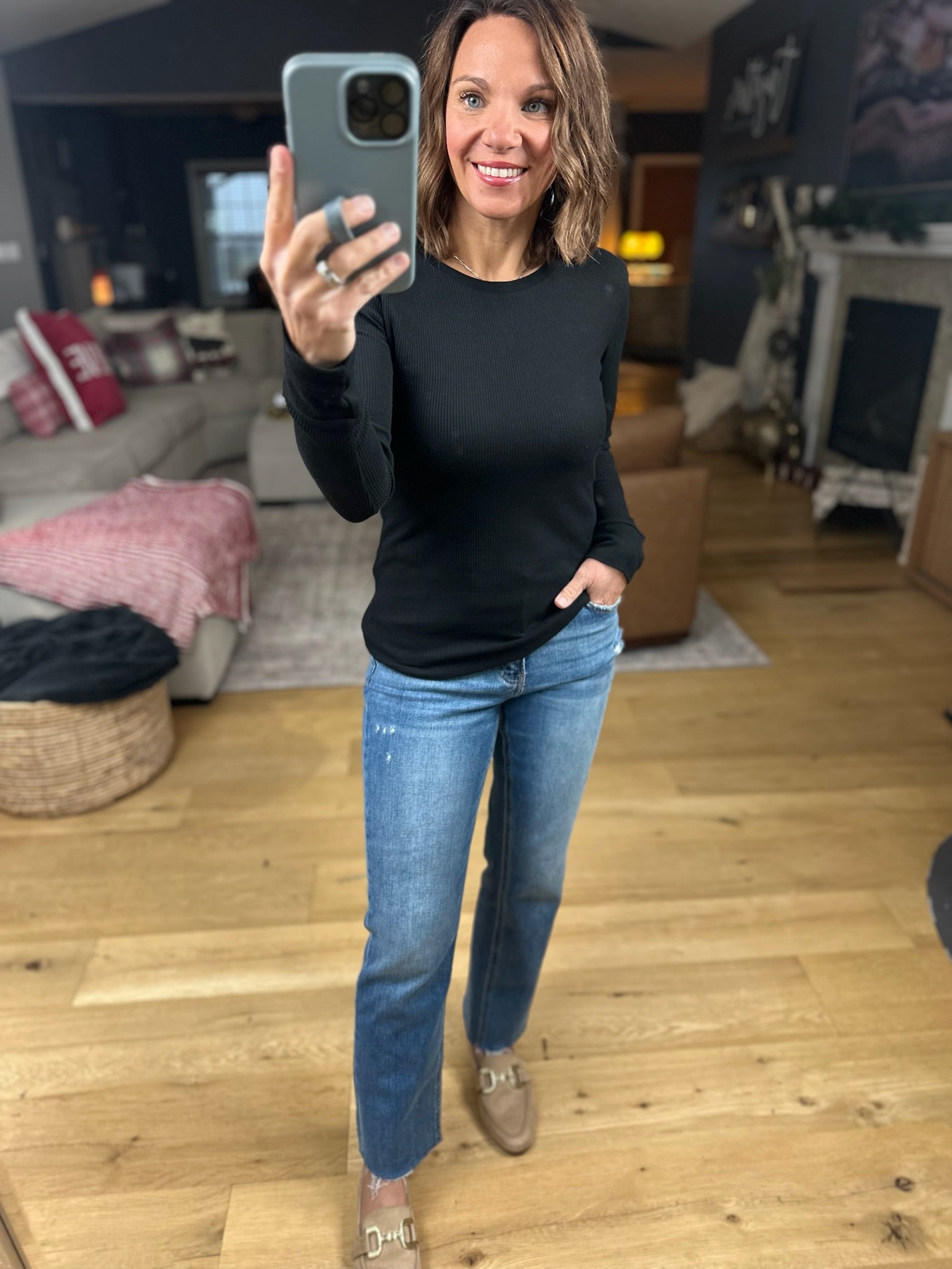 The Paige Ribbed Long Sleeve Top-Long Sleeves-Active Basics-Anna Kaytes Boutique, Women's Fashion Boutique in Grinnell, Iowa