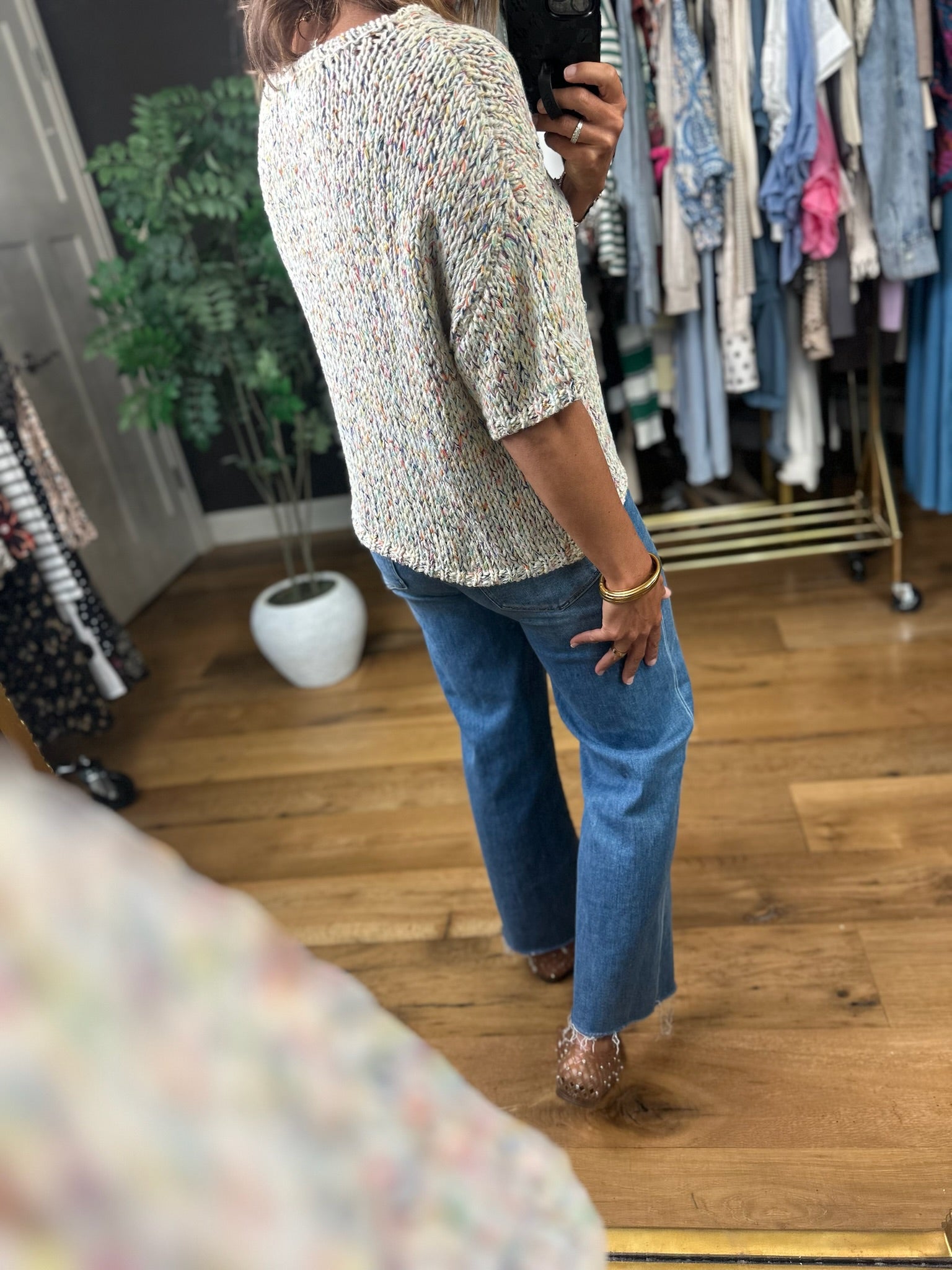 She's The One Knit Top-Sweaters-By Together-Anna Kaytes Boutique, Women's Fashion Boutique in Grinnell, Iowa