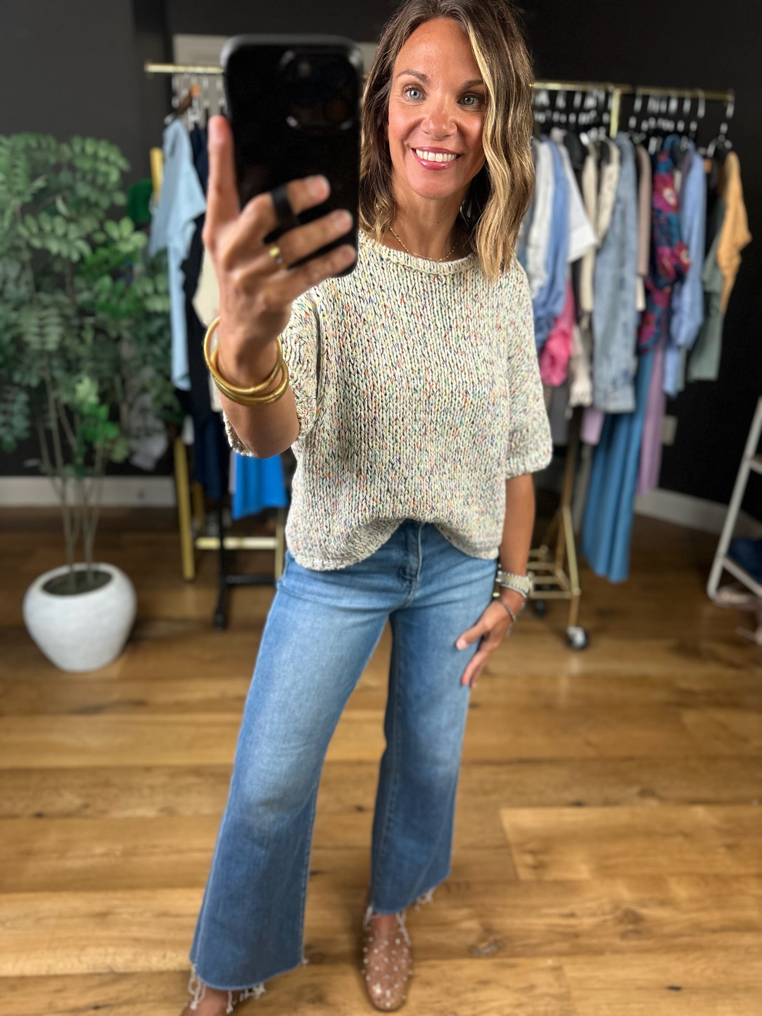 She's The One Knit Top-Sweaters-By Together-Anna Kaytes Boutique, Women's Fashion Boutique in Grinnell, Iowa