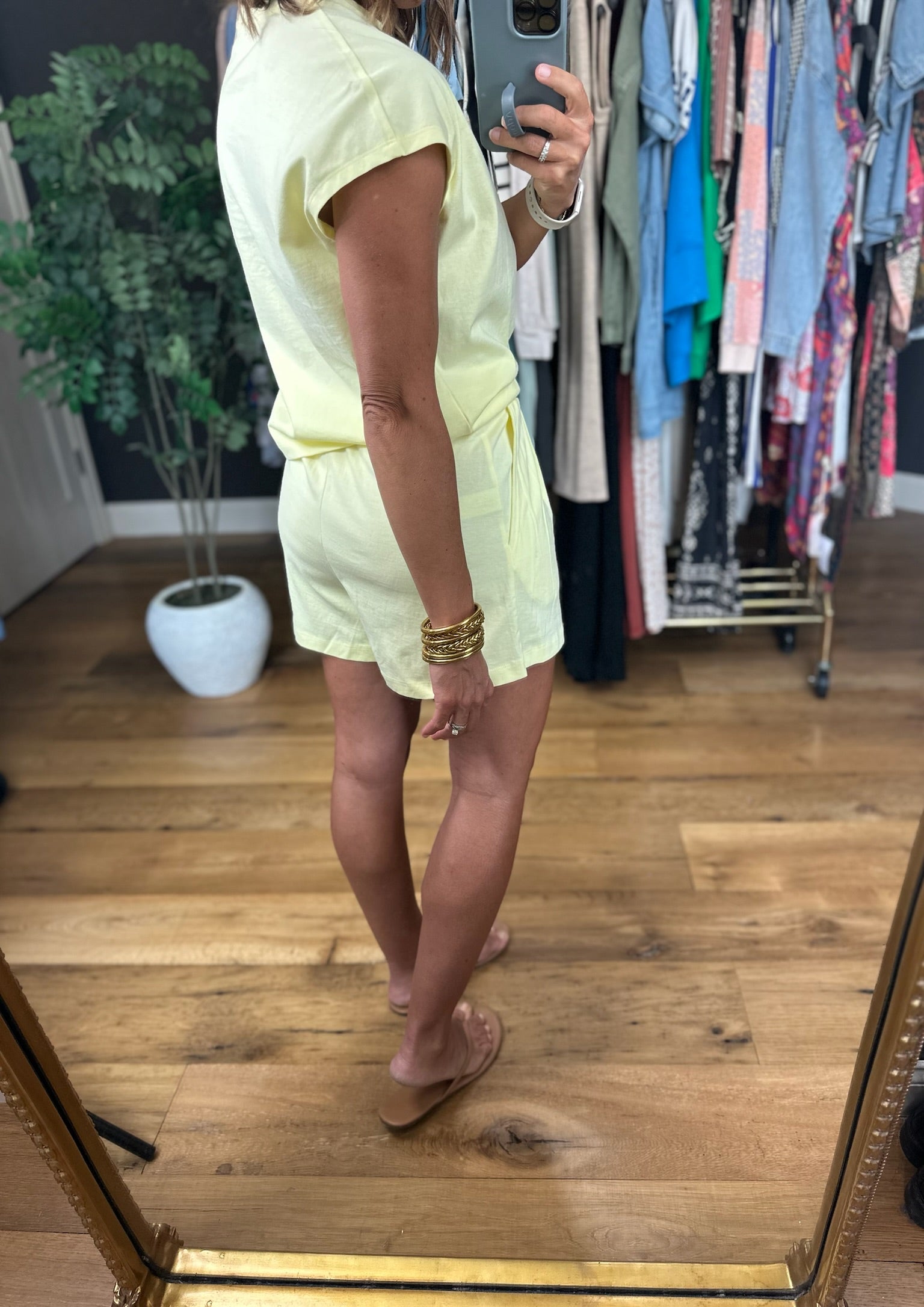 Loved In 2-Piece Set-Short Sleeves-Double Zero-Anna Kaytes Boutique, Women's Fashion Boutique in Grinnell, Iowa
