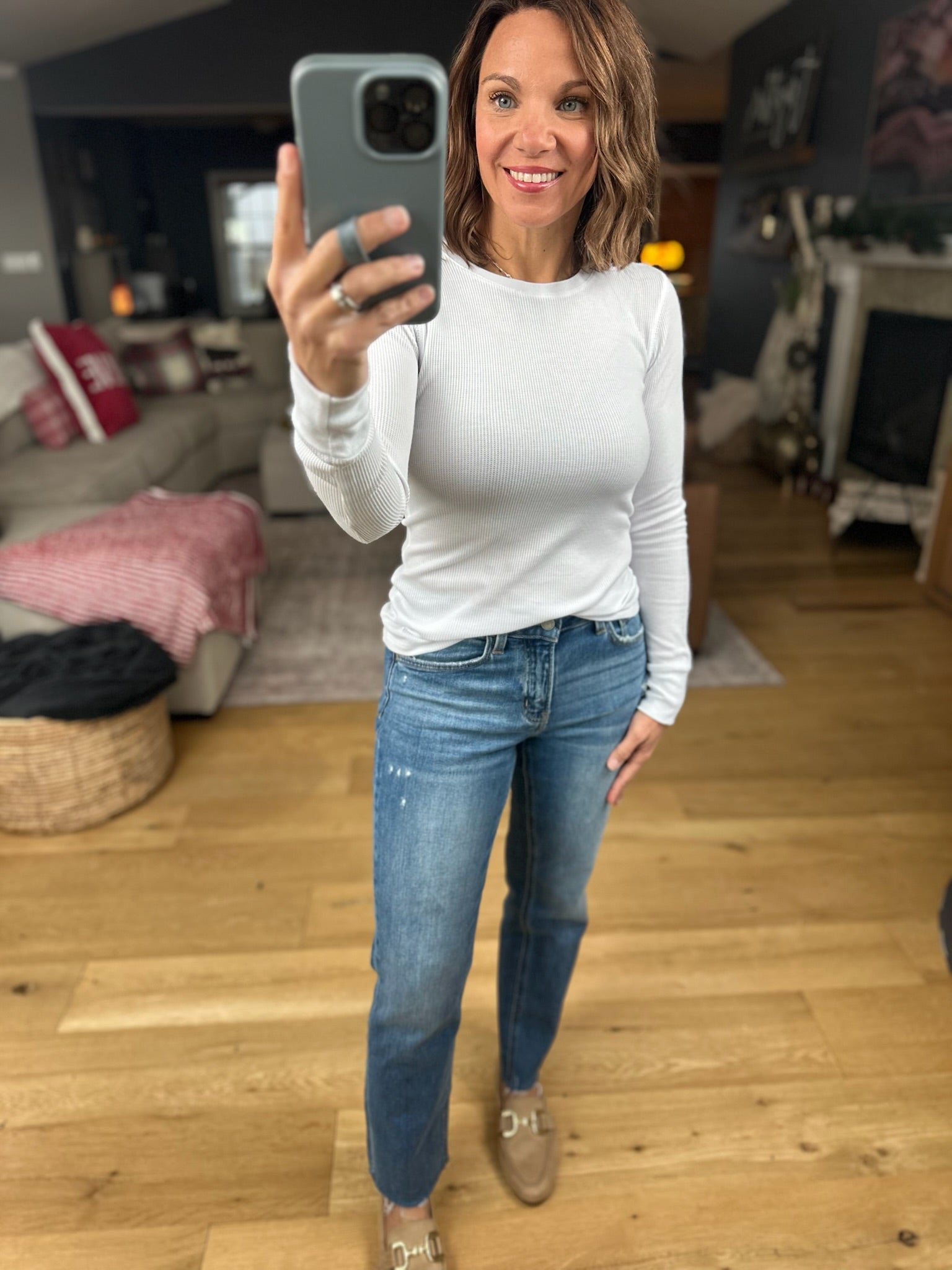 The Paige Ribbed Long Sleeve Top-Long Sleeves-Active Basics-Anna Kaytes Boutique, Women's Fashion Boutique in Grinnell, Iowa