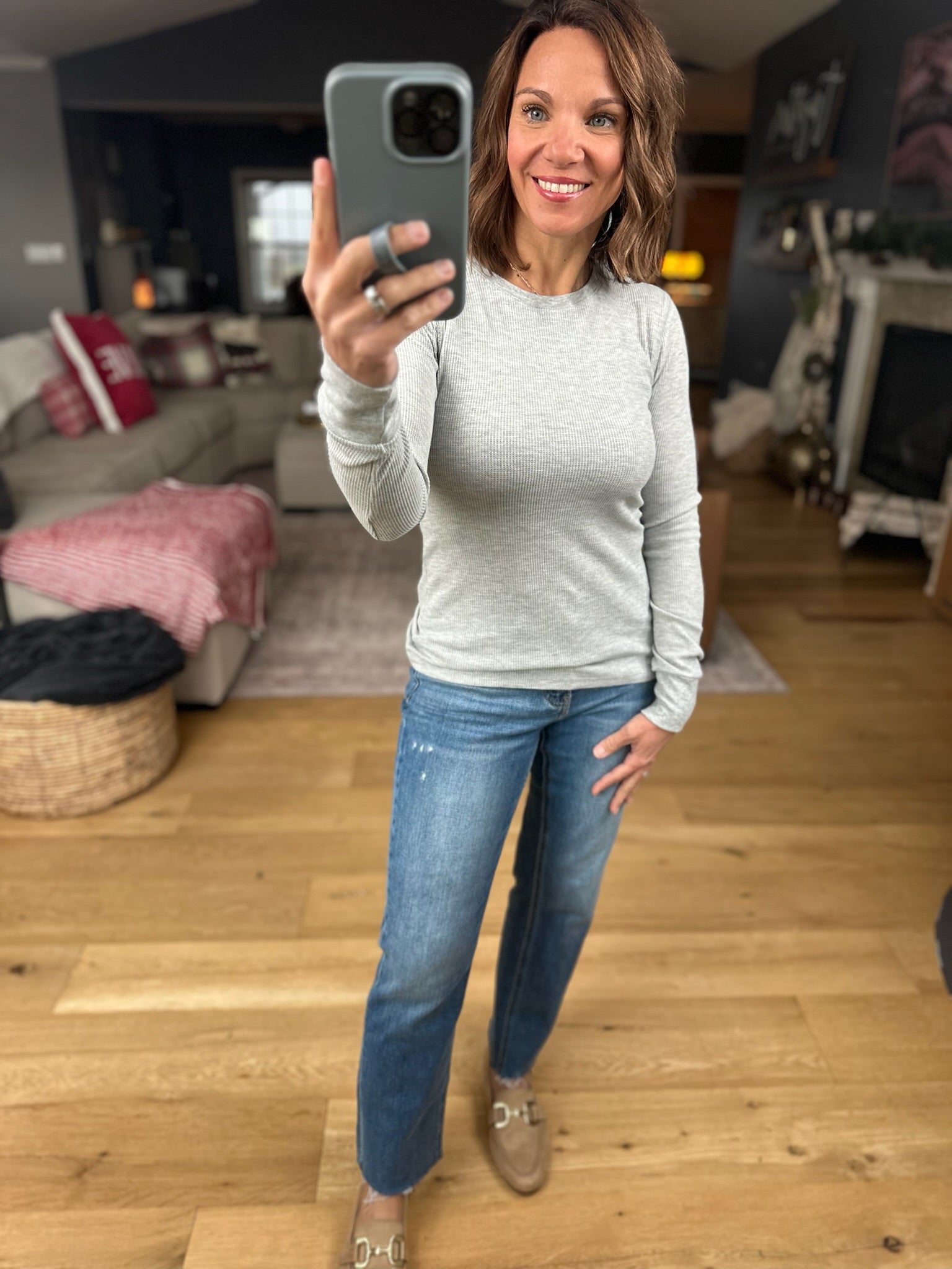 The Paige Ribbed Long Sleeve Top-Long Sleeves-Active Basics-Anna Kaytes Boutique, Women's Fashion Boutique in Grinnell, Iowa