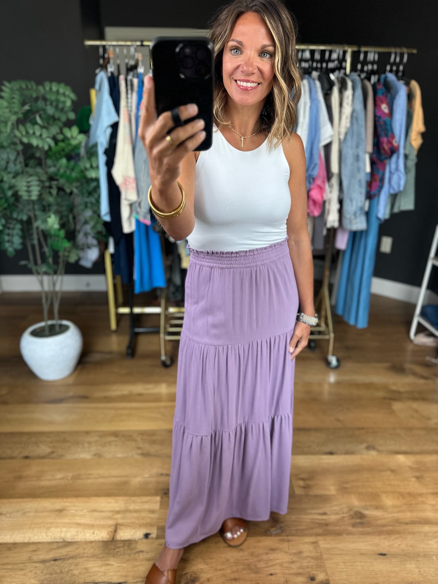 Lover's Lane Tiered Maxi Skirt-Skirts-Be Cool-Anna Kaytes Boutique, Women's Fashion Boutique in Grinnell, Iowa