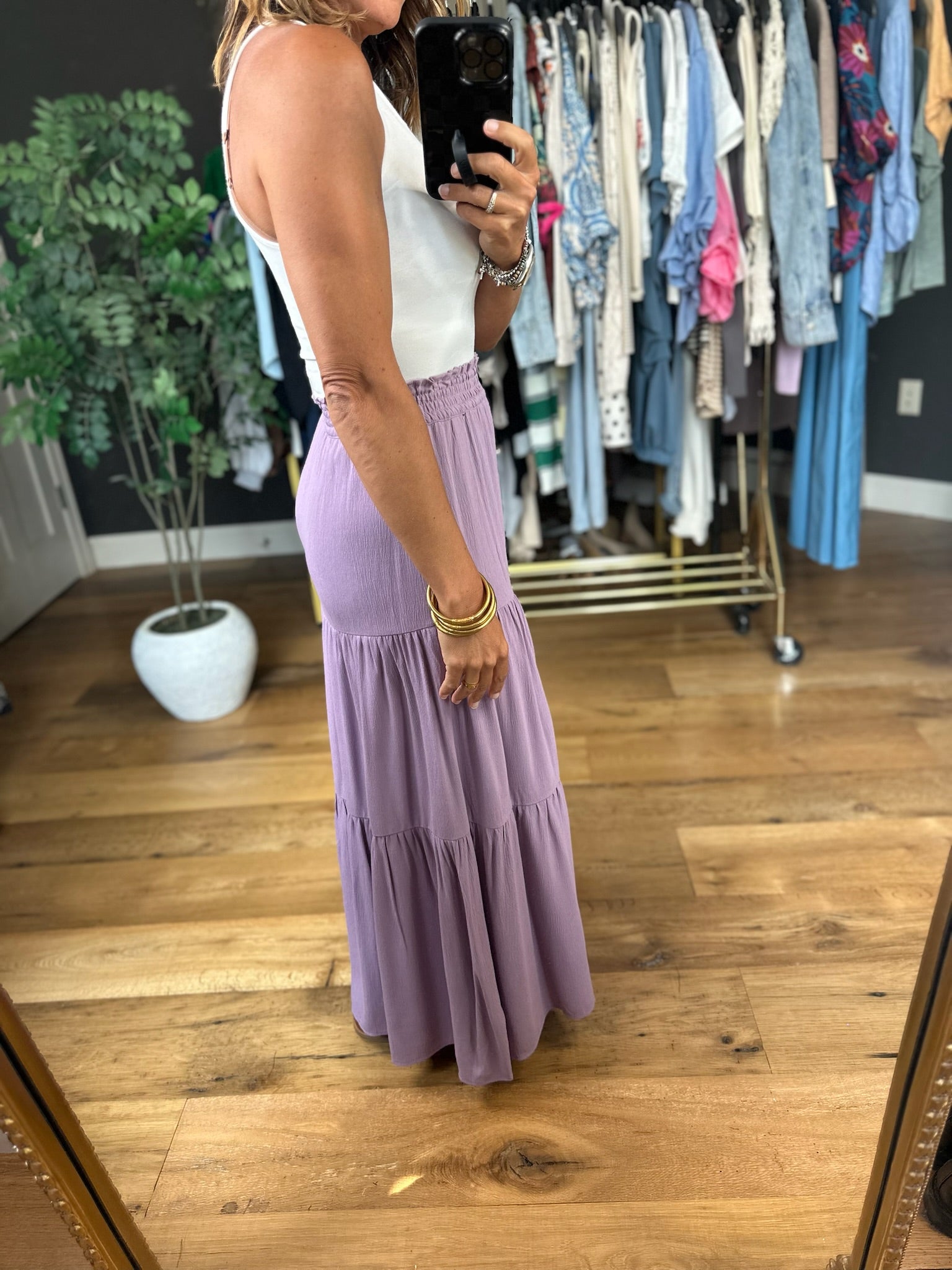 Lover's Lane Tiered Maxi Skirt-Skirts-Be Cool-Anna Kaytes Boutique, Women's Fashion Boutique in Grinnell, Iowa
