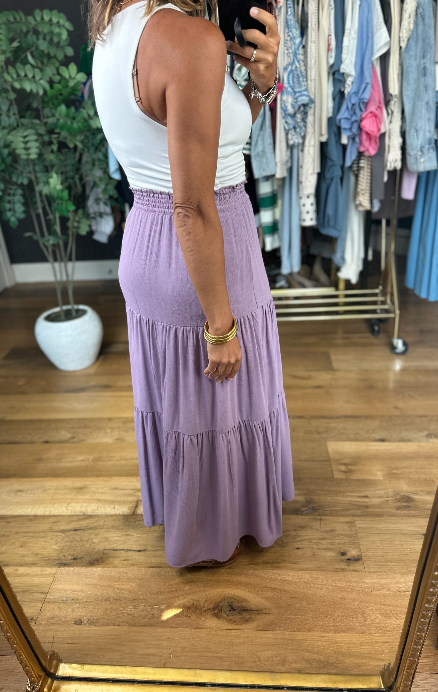 Lover's Lane Tiered Maxi Skirt-Skirts-Be Cool-Anna Kaytes Boutique, Women's Fashion Boutique in Grinnell, Iowa