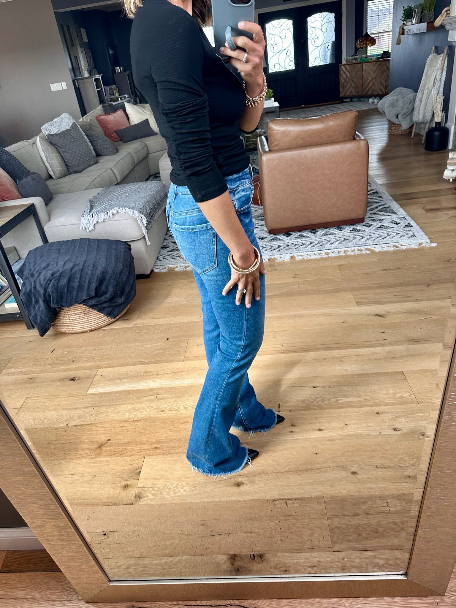 The Tara Mid-Rise Flare Denim-Vervet-Anna Kaytes Boutique, Women's Fashion Boutique in Grinnell, Iowa