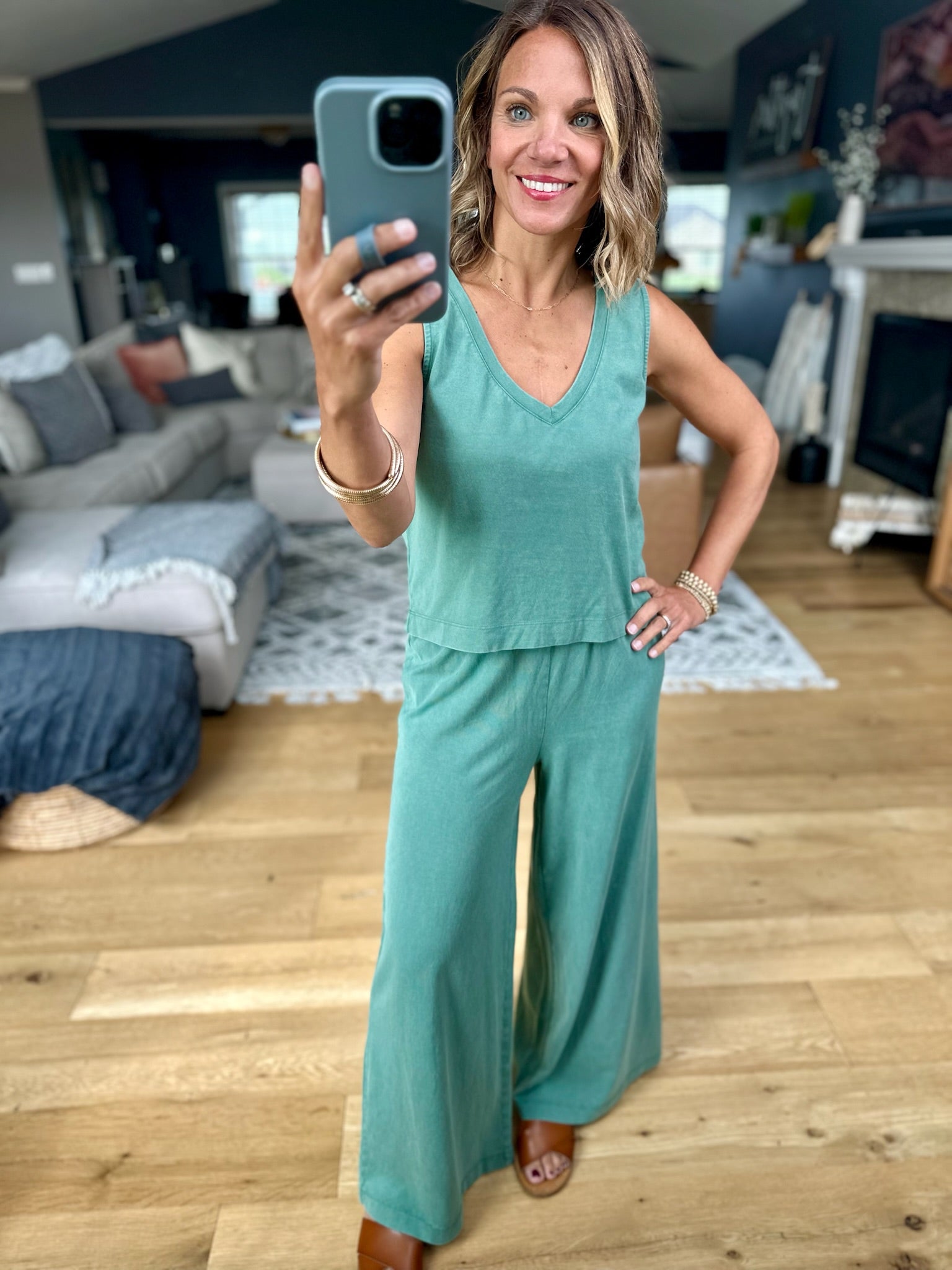 Z-Supply Juniper Tank + Wide-Leg Pant Set-Z Supply-Anna Kaytes Boutique, Women's Fashion Boutique in Grinnell, Iowa