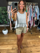 Summer Nights Floral Peplum Top-Sleeveless-POL-Anna Kaytes Boutique, Women's Fashion Boutique in Grinnell, Iowa