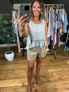 Summer Nights Floral Peplum Top-Sleeveless-POL-Anna Kaytes Boutique, Women's Fashion Boutique in Grinnell, Iowa