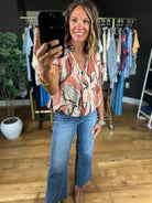 Heard You Right Patterned Top-Short Sleeves-THML-Anna Kaytes Boutique, Women's Fashion Boutique in Grinnell, Iowa
