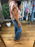 Heard You Right Patterned Top-Short Sleeves-THML-Anna Kaytes Boutique, Women's Fashion Boutique in Grinnell, Iowa
