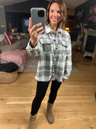 Pretty In Plaid Fleece Shacket-Sweaters-Active Basics-Anna Kaytes Boutique, Women's Fashion Boutique in Grinnell, Iowa