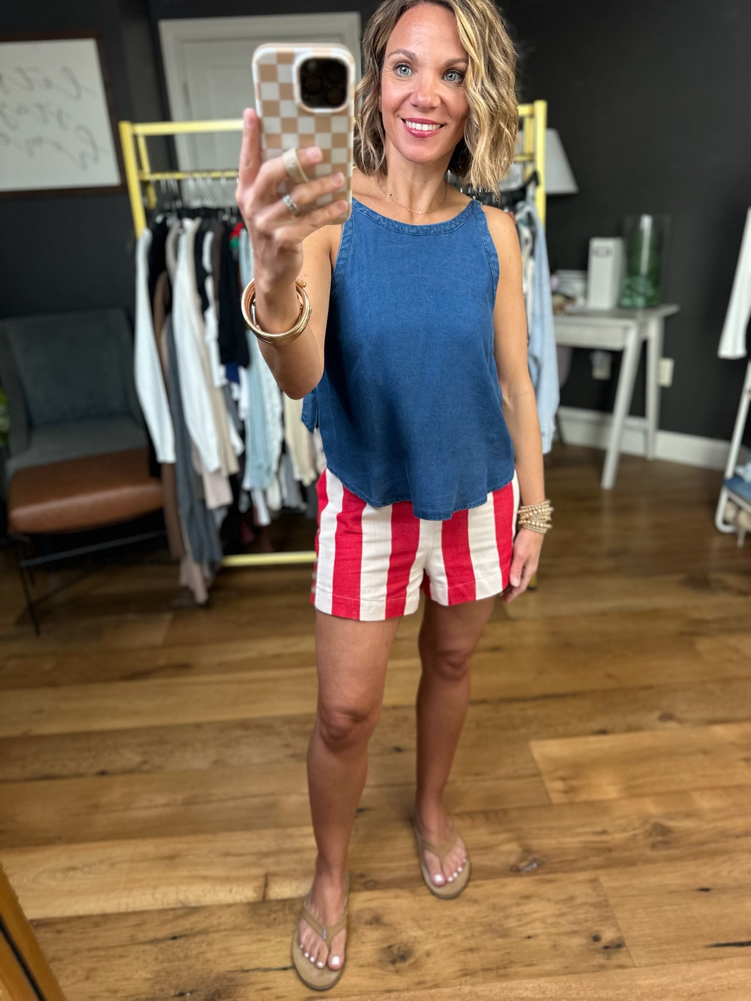 Summer Season Striped Short - Multiple Options-Wishlist-Anna Kaytes Boutique, Women's Fashion Boutique in Grinnell, Iowa