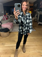 Pretty In Plaid Fleece Shacket-Sweaters-Active Basics-Anna Kaytes Boutique, Women's Fashion Boutique in Grinnell, Iowa