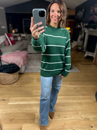 Up To You Striped Crew Sweater-Sweaters-Zenana-Anna Kaytes Boutique, Women's Fashion Boutique in Grinnell, Iowa