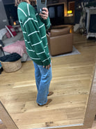 Up To You Striped Crew Sweater-Sweaters-Zenana-Anna Kaytes Boutique, Women's Fashion Boutique in Grinnell, Iowa