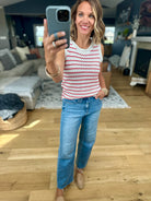 Intentional Style Striped Knit Top-Be Cool-Anna Kaytes Boutique, Women's Fashion Boutique in Grinnell, Iowa