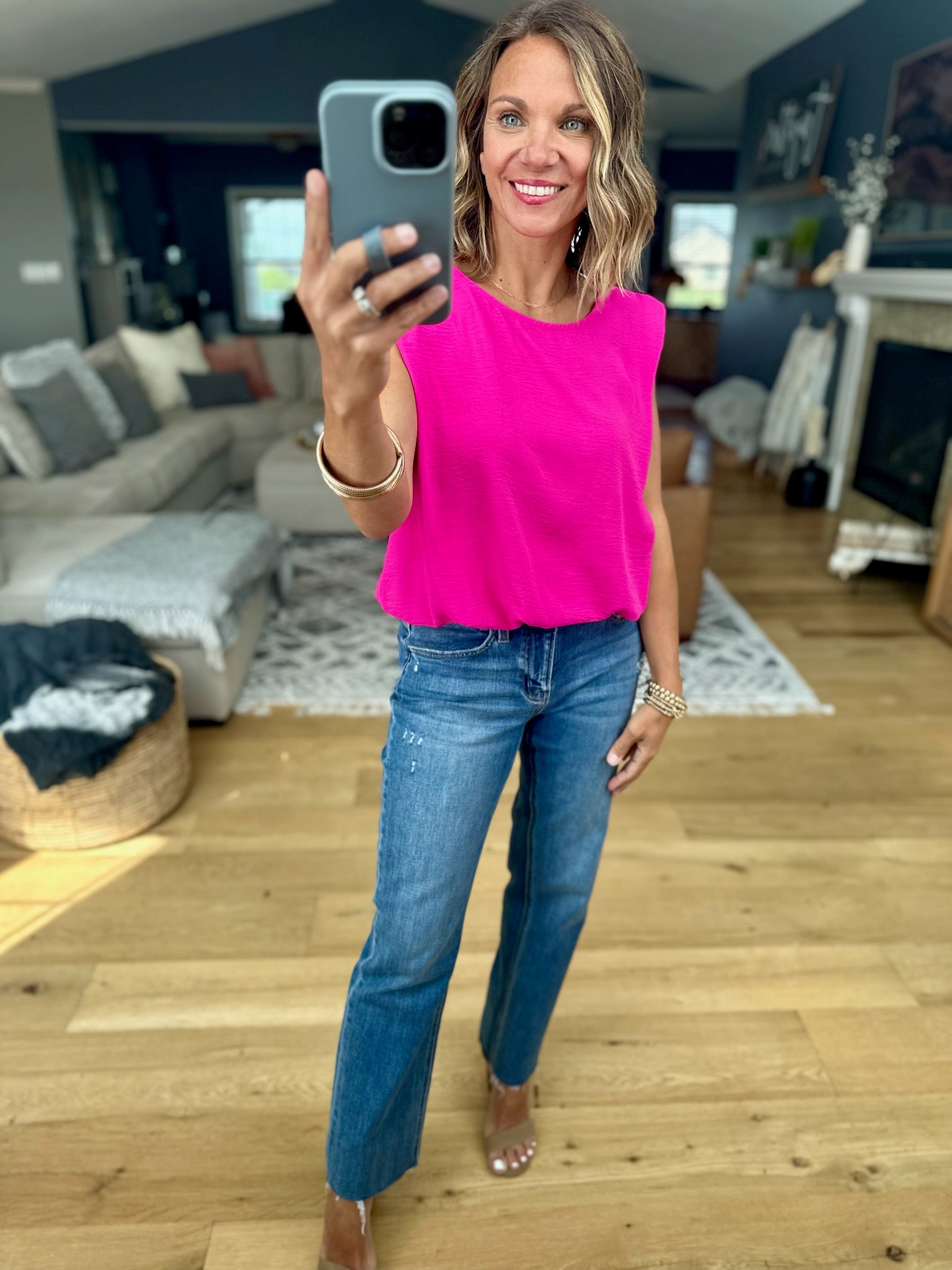 Breaking Free Boxy Top-Sleeveless-Les Amis-Anna Kaytes Boutique, Women's Fashion Boutique in Grinnell, Iowa