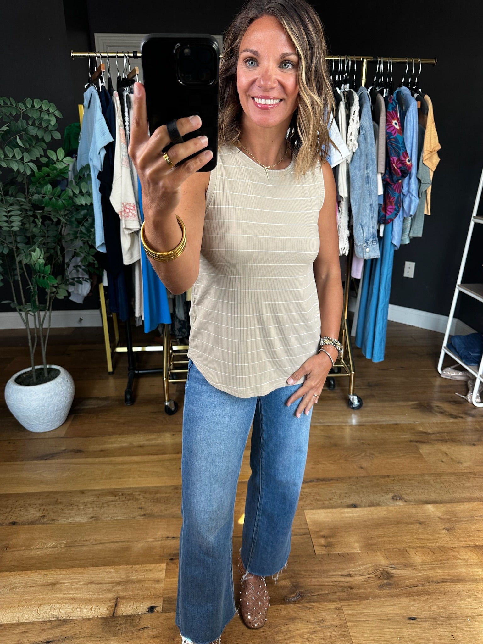 Make It Work Ribbed Tank-Sleeveless-Thread & Supply-Anna Kaytes Boutique, Women's Fashion Boutique in Grinnell, Iowa