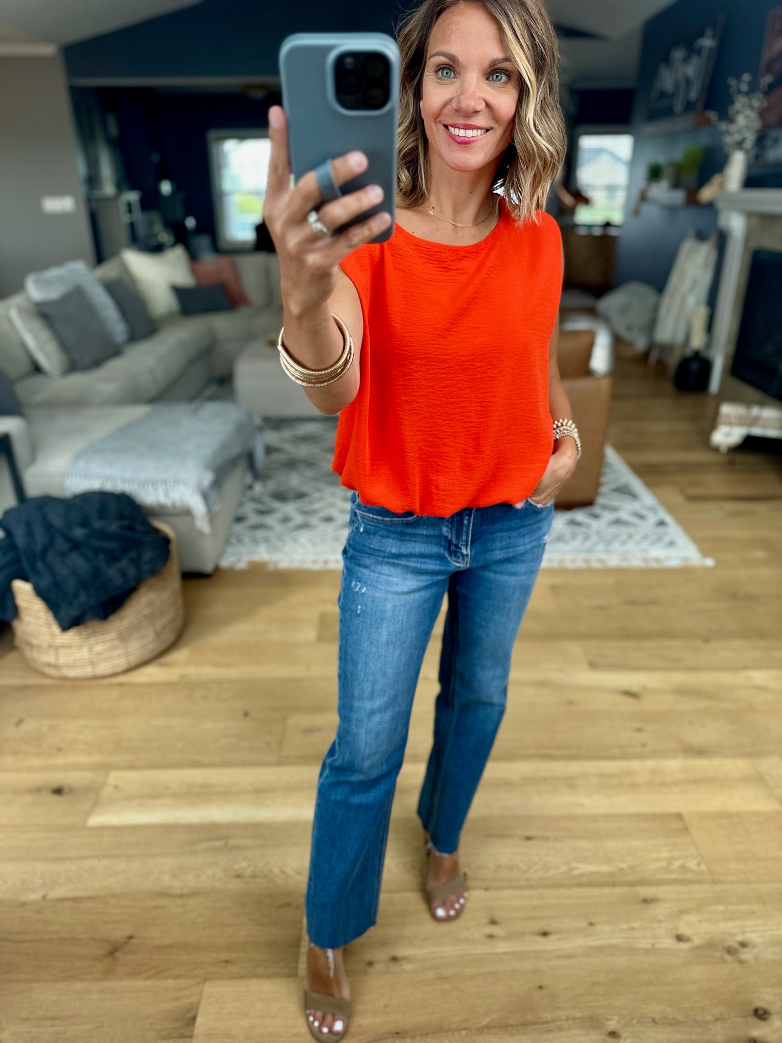 Breaking Free Boxy Top-Sleeveless-Les Amis-Anna Kaytes Boutique, Women's Fashion Boutique in Grinnell, Iowa