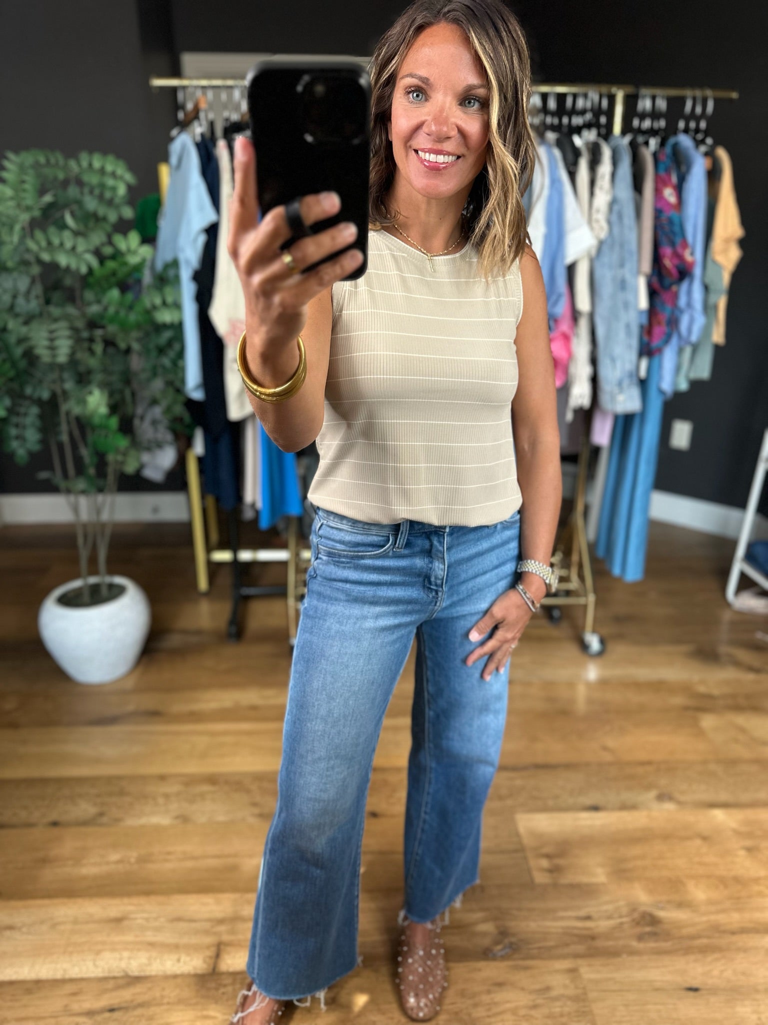 Make It Work Ribbed Tank-Sleeveless-Thread & Supply-Anna Kaytes Boutique, Women's Fashion Boutique in Grinnell, Iowa