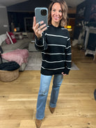 Up To You Striped Crew Sweater-Sweaters-Zenana-Anna Kaytes Boutique, Women's Fashion Boutique in Grinnell, Iowa