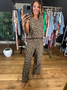 Has To Be You Polka Dot 2-Piece Set-Sleeveless-She & Sky-Anna Kaytes Boutique, Women's Fashion Boutique in Grinnell, Iowa