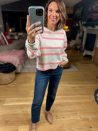 The Ava Striped Crew Top-Long Sleeves-By Together-Anna Kaytes Boutique, Women's Fashion Boutique in Grinnell, Iowa