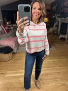 The Ava Striped Crew Top-Long Sleeves-By Together-Anna Kaytes Boutique, Women's Fashion Boutique in Grinnell, Iowa