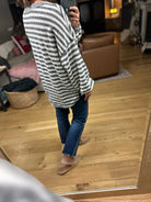 The Lindsey Striped Pocket Top-Long Sleeves-By Together-Anna Kaytes Boutique, Women's Fashion Boutique in Grinnell, Iowa