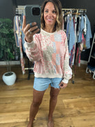 Sweetest Spring Patchwork Crew-Sweaters-Easel-Anna Kaytes Boutique, Women's Fashion Boutique in Grinnell, Iowa