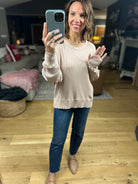 My Theory Waffle Long Sleeve Top-Long Sleeves-By Together-Anna Kaytes Boutique, Women's Fashion Boutique in Grinnell, Iowa