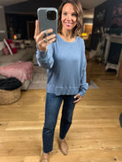 My Theory Waffle Long Sleeve Top-Long Sleeves-By Together-Anna Kaytes Boutique, Women's Fashion Boutique in Grinnell, Iowa