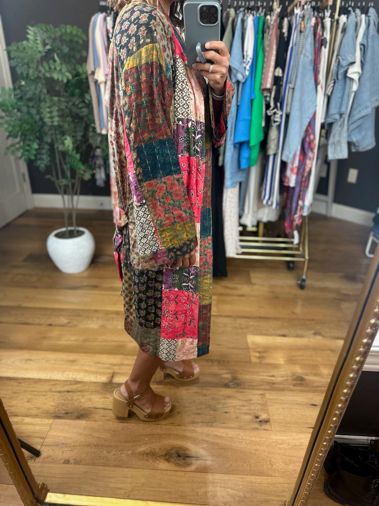 Way Beyond Patchwork Kimono-Sweaters-POL-Anna Kaytes Boutique, Women's Fashion Boutique in Grinnell, Iowa